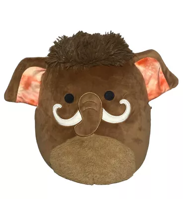 Squishmallows 2022 13” Chienda The Brown Woolly Mammoth With Fuzzy Belly Tusks • $7.48