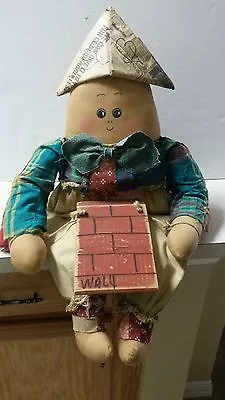 Cloth Humpty Dumpty Doll  Handmade USA  • $75