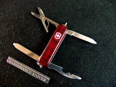 Victorinox Midnight Manager-ruby-swiss Army Knife--red Led Lite-ball Point Pen • $35.99