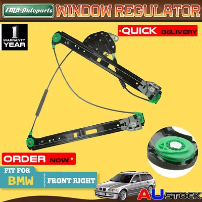 Front Right Window Regulator W/o Motor For BMW E46 316i 318i 320i 325i 328i 330d • $42.99