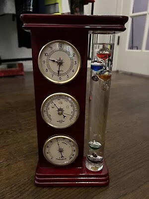 Galileo Weather Station Thermometer Barometer Hygrometer & Clock • $40