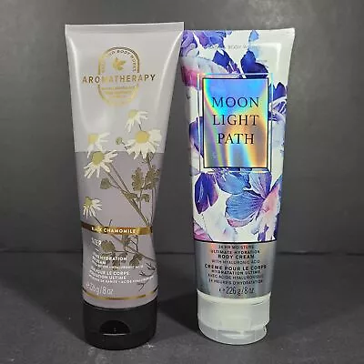 2 X 8 Oz./226g Bath & Body Works Moon Light Path & Aromatherapy Sleep Body Cream • $24.88