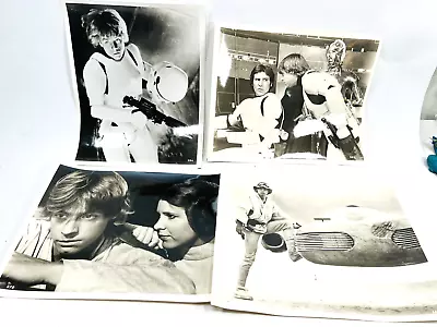 Vtg 1977 Lot (4) Original Star Wars Press Photo Stills Luke Skywalker Han Solo • $124.99