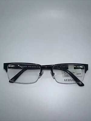 Versace Mod 1184 1269 53/18/140 Brown Tortoise Flex Hinge Half Rimless *80 • $100