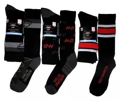 2 Pairs Men's Size HARLEY DAVIDSON Genuine Riding Socks H-D Performance Cool • $19.95