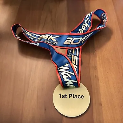 FIRST PLACE OC Marathon Wahoo Taco Race Run Medal CALIFORNIA Orange County 1st • $34.95