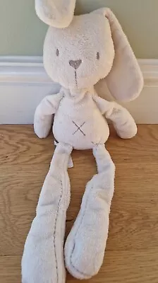 Mamas & Papas Cream Millie & Boris Bunny Rabbit / Comforter/ Soother / Hug Toy • £15