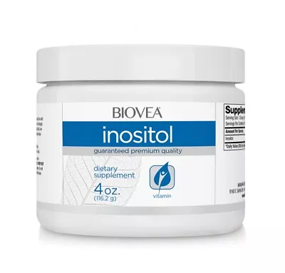 INOSITOL 600mg (4oz) 116g By BIOVEA ~ 60 Day Supply • £25.99