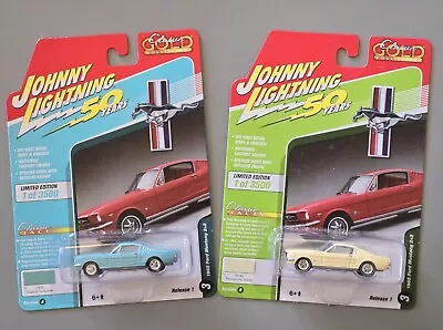 2019 Johnny Lightning Classic Gold 50 Years 1965 FORD MUSTANG 2+2 Release 1-A/B • $19.99