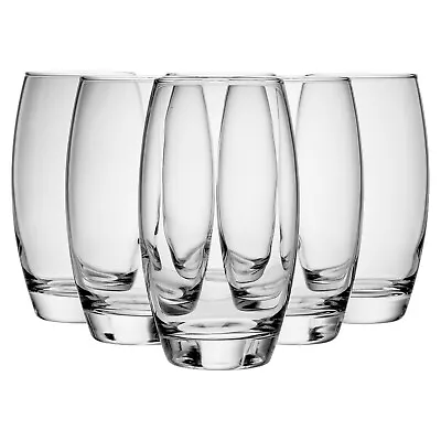 Pasabahce Barrel 500ml HI-Ball Drinking Glasses Juice Water Dining Tumbler Set • £13.99