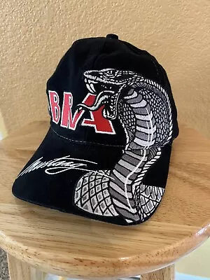 Vintage Ford Mustang Cobra Racing Muscle Car Snapback Hat All Over Big Print Cap • $28