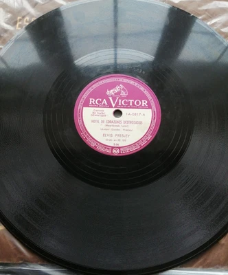 £89 • Buy Elvis Presley VERY RARE 1st ARGENTINIAN 78 'HEARTBREAK HOTEL' . Low Start! 