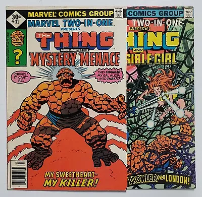 1977 Marvel Two-In-One The Thing | Invisible Girl | Mystery Menace 31 & 32  • $0.77