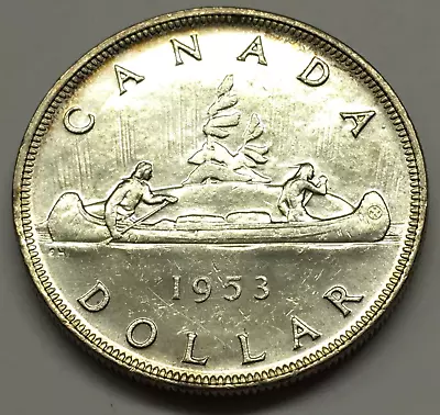 1953 Canada Dollar Silver Coin - Ships Free W/ Usps Track & Insur • $30