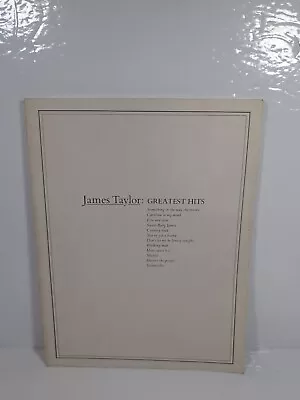 James Taylor Greatest Hits Songbook 1978 Warner Brothers Piano Vocal Guitar • $17.99