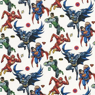 Super Heroes Batman Avengers Marvel DC Comics 100% Cotton Fabric Material VT Con • £1.50