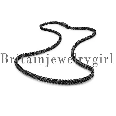 25.6 Inches Stainless Steel Franco Chain Necklace Link For Men Biker Punk *4MM • $15.99