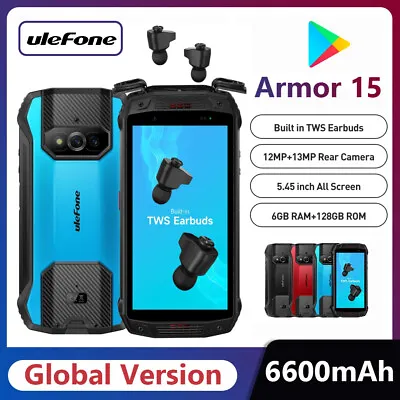 Global Version 5.45'' Ulefone Armor 15 Built-in TWS Earbuds 6600mAh Rugged Phone • $417.77