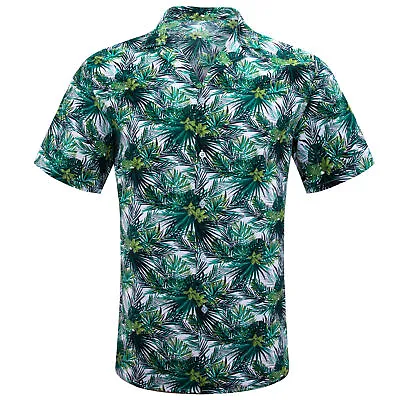 Mens Long Sleeve Button Down Casual Paisley Dress Shirt Silk Slim Tops Shirts • $19.99