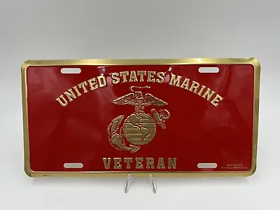 United States Marine Corps Usmc Veteran With Ega Metal Car License Plate • $17.99