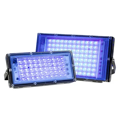 £11.99 • Buy 100W Disco LED UV DJ Stage Light Blacklight Ultraviolet Bar Party Lamp IP65