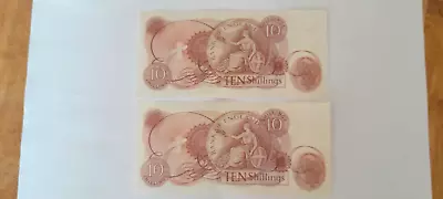 2no. 10 Shilling Banknote C/Cashier J S Fforde And J Hollom. • £10