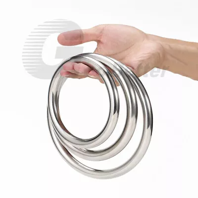 O Rings Welded Metal Stainless A2 Polished Round Rings Solid Steel Ring • $2