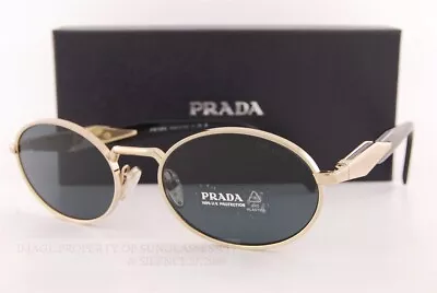 Brand New Prada Sunglasses PR 65ZS ZVN 09T Pale Gold/Dark Gray For Women • $239.99