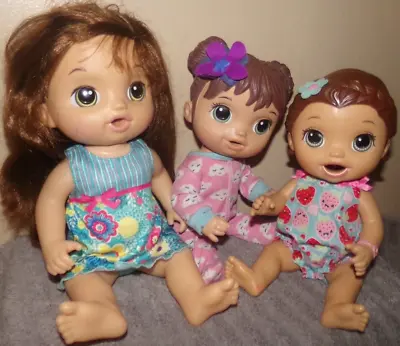 Baby Alive Doll LOT OF 3 Hispanic - 1 Is Interactive Sweet Tears - Hasbro • $16.99