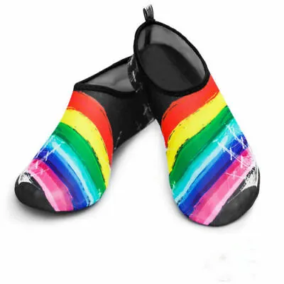 Kids Mens Womens Water Beach Shoes Non-Slip Sea Swim Pool Wetsuits Aqua Socks UK • £5.69