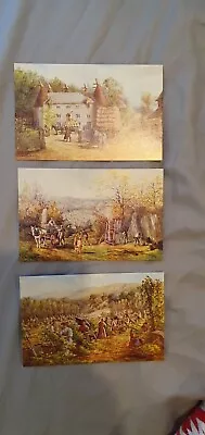 3 Postcards By J Salmon - Kentish Hop Picking Kent - Unused • £5