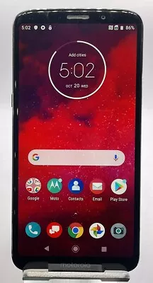 Motorola Moto Z3 64GB Black XT1929-4 Unlocked Android LTE Smartphone READ 5254 • $34.27