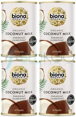 Biona Organic Coconut Milk - 400ml (Pack Of 4) • £11.85