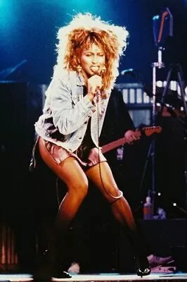 Tina Turner 24x36 Poster Iconic In Denim Jacket And Short Skirt In Concert • $29.99