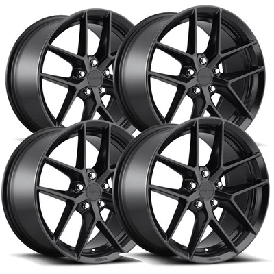 $1360 • Buy (Set Of 4) Rotiform R134 FLG 18x8.5 5x112 +45mm Matte Black Wheels Rims 18  Inch
