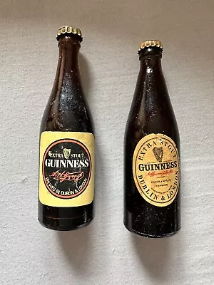 Vintage 1970s Collectable Miniature Guinness Bottles 8.5cm (2) • £0.99