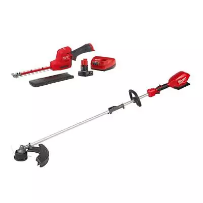 Milwaukee Hedge Trimmer Kit 8  12V Brushless W/ String Trimmer 16  18V QUIK-LOK • $510.07