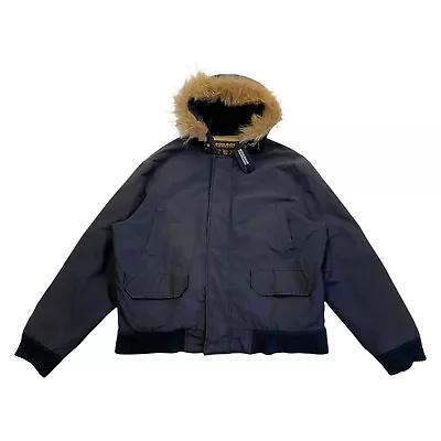 £102 • Buy Woolrich Fur Trim Padded Arctic Parka Jacket | Vintage High End Designer Black