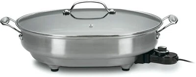$139.95 • Buy Cuisinart 1500 Watts Electric Skillet 12  X 15  Oval Cooking Surface | CSK-150