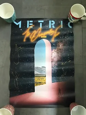 Metric - HAND SIGNED Poster - The Doomscroller Tour 2022 24 X 18  VIP Only Rare • $43.50