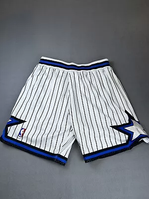 ORLANDO MAGIC 92-93 MITCHELL & NESS SWINGMAN NBA BASKETBALL SHORTS MENS XL White • $49.88