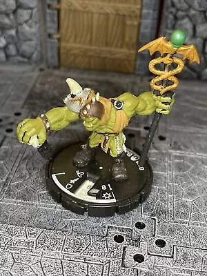 Mage Knight- Barber Hurgg- Dungeons Hero #095- Orc Ork Goblin Cleric Shaman DnD • $5