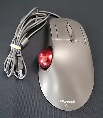 Vintage Microsoft Trackball Explorer 1.0 PS2/USB X05-87475 PC Mouse Fully Tested • $24.99