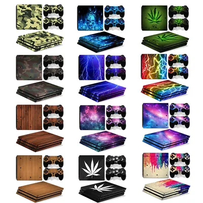 $10.22 • Buy 12 Customized Cover For Sony PS4 Pro Console & Controller Skins Sticker Decal