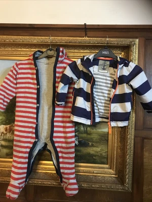 £0.99 • Buy 12-18 Months All In One Autumn Suit And Lighter Weight Jacket. M&S And F&F