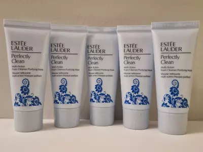 £14.99 • Buy ~ NEW ~ ESTEE LAUDER PERFECTLY CLEAN FOAM CLEANSING MASK 30ml TRAVEL SIZE X 5