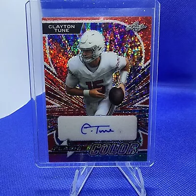 2023 Leaf Flash Of Color - Clayton Tune RC Auto - #6/9 • $69.99