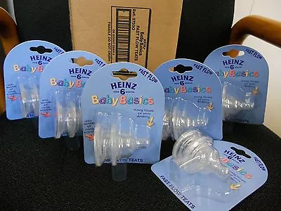 FULL CASE (6 Packs): Heinz Baby Basics Fast Flow Teats (FIT AVENT BOTTLES TOO) • £3.99