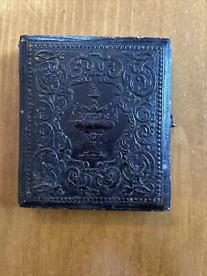 Antique  Daguerreotype Of Man In Embossed Leather Case • $95