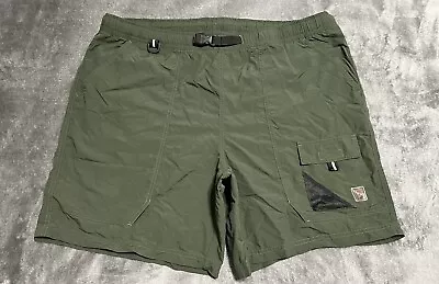 Eddie Bauer Sport Vintage Ebtek Green Nylon Cargo Shorts Size XL Tall • $22.95